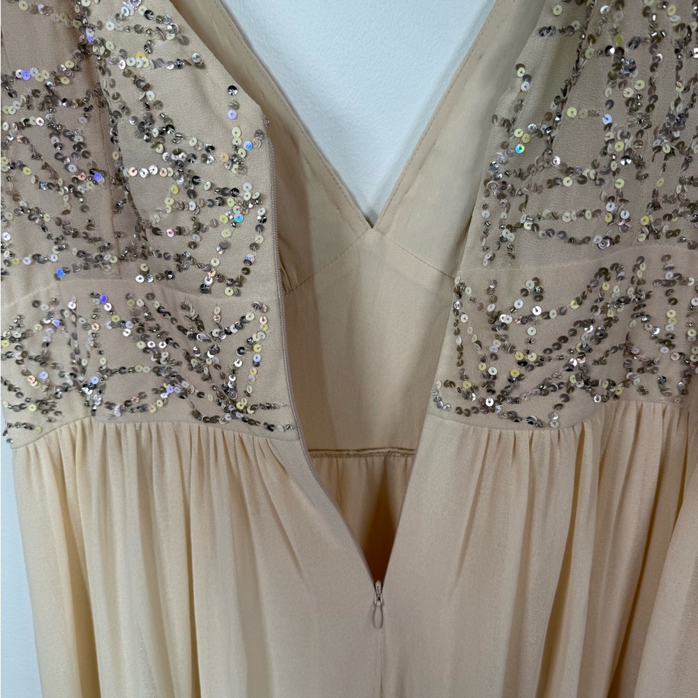 BHLDN Anthropologie Daphne Sequin Formal Bridal Gown Dress - Picture 7 of 9